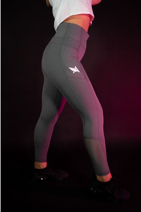  TrainingGirl Mesh Workout Leggings with Pockets for